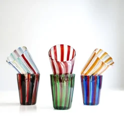 Hot Pamono Purpurri of Angelo Ballarin Glasses by Mariana Iskra, Set of 6