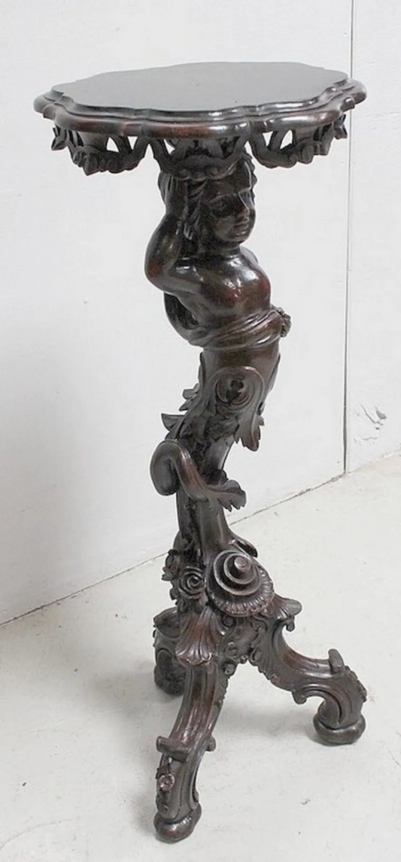 Pamono Putti Stand in Carved Wooden, Late 19th Century> Pedestals And Columns