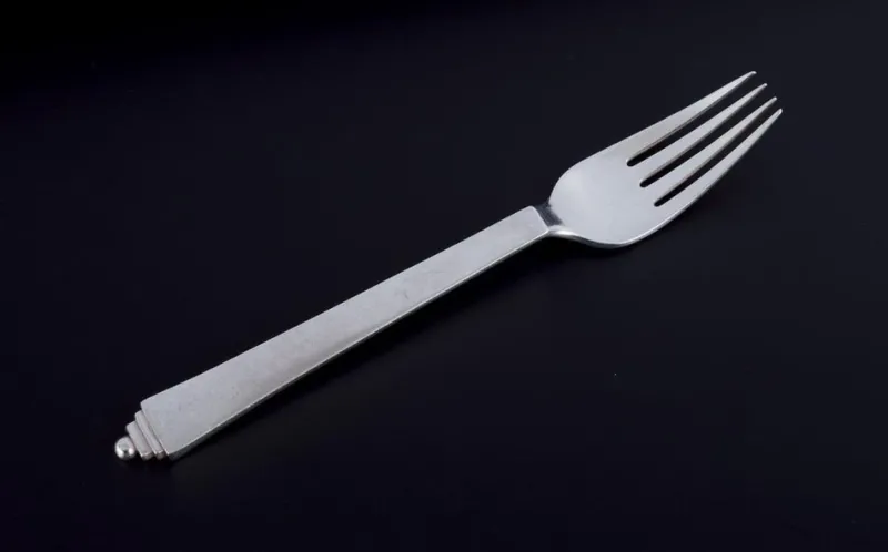 New Pamono Pyramid Dinner Service in Sterling Silver from Georg Jensen, 1930s, Set of 18