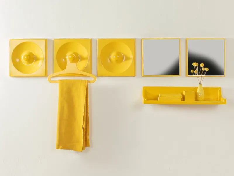 Pamono Quadro Wardrobe Set by Jürgen Lange for Schönbuch, Set of 7> Racks, Hooks & Valets
