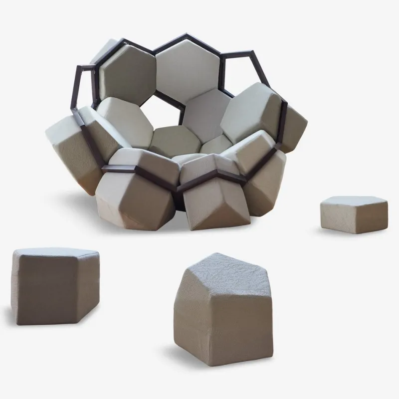 Pamono Quartz Armchair by CTRL ZAK & Davide Barzaghi for Biosofa> Seating