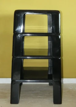 Pamono Quattro Gatti Stackable Tables by Mario Bellini for C&B Italia, 1967, Set of 4><noscript><img width=