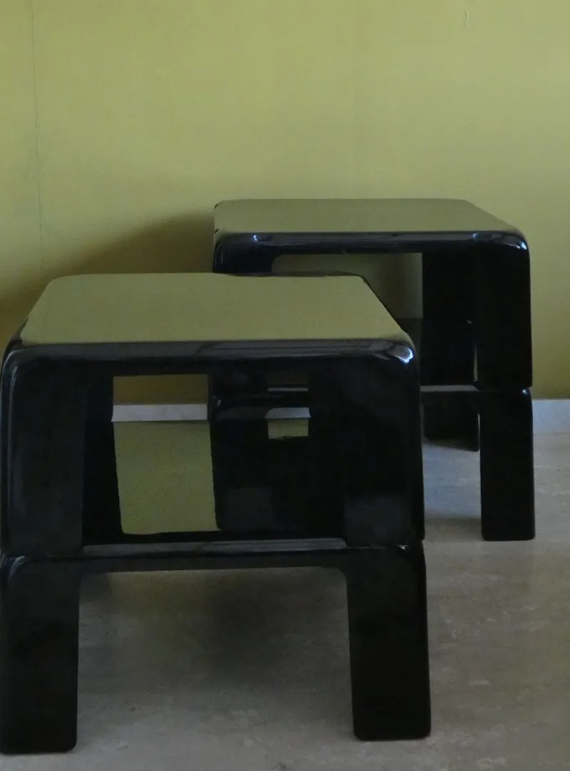 Pamono Quattro Gatti Stackable Tables by Mario Bellini for C&B Italia, 1967, Set of 4> Coffee & Side Tables