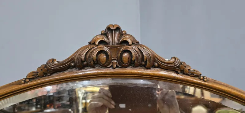 Pamono Queen Anne Burr Walnut Dressing Table, 1920s