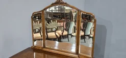 Pamono Queen Anne Burr Walnut Dressing Table, 1920s
