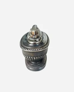 Discount Pamono Queen Anne Silver Metal Table Lighter, 1940s