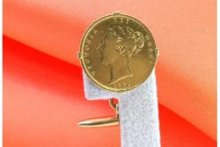 Pamono Queen Victoria Gold Half Pound Cufflinks, Set of 2> Cufflinks
