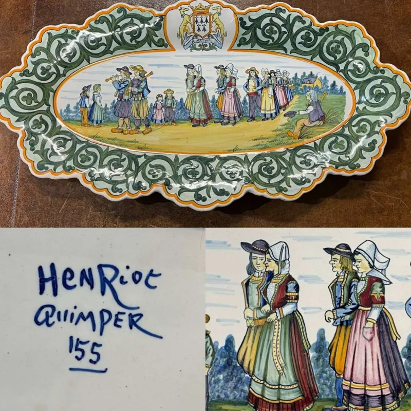 Pamono Quimper Earthenware Dish> Dinnerware Accessories