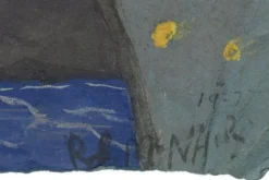 Pamono R. McNair, Shipyard, Possibly the Clyde, 1957, Gouache><noscript><img width=