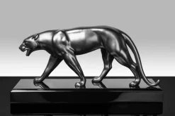 Pamono R. Rochard, Panther Sculpture, 1920s, Metal><noscript><img width=