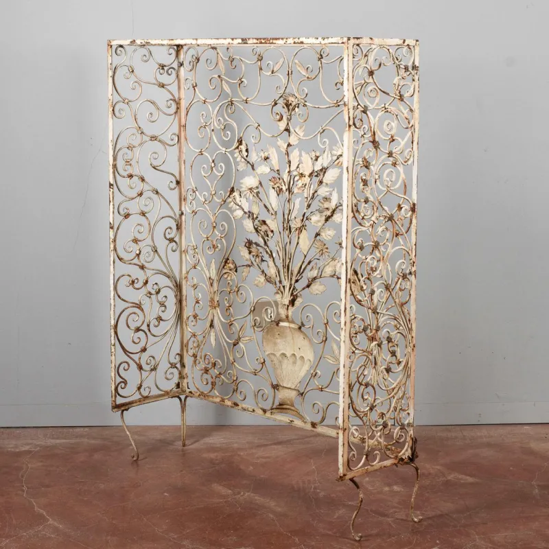 Best Pamono Radiator Cover Grate or Spark Guard in Worked Metal, 20th Century