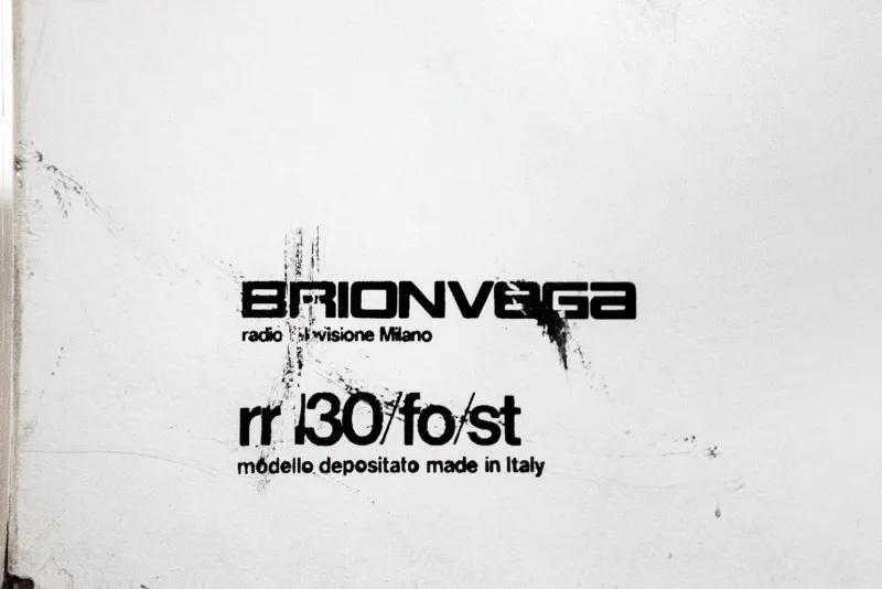 New Pamono Radiogram RR 130 Totem Chipboard in Plastic Laminate by Mario Bellini for Brionvega, Italy, 1970s