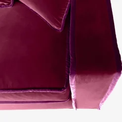 Hot Pamono Rafaella Chaise Sofa in Burgundy Velvet with Purple Trim from Biosofa