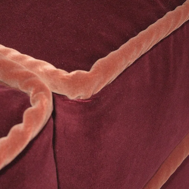 New Pamono Rafaella Sofa in Red & Rusty Velvet by Biosofa