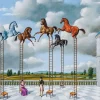 New Pamono Rafal Olbinski, The Journey to Reims, 2025, Giclée Print