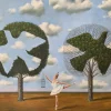 Pamono Rafal Olbinski, To Have or to Have Not, Oil on Canvas, 2021> Surrealist