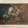 Pamono Raffaele Baldi, Vase of Flowers, Tempera Painting on Wood> Painting