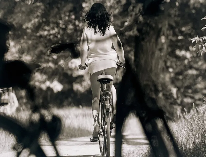 Clearance Pamono Raffaele Celentano, Monella on a Bicycle, Fine Art Photograph
