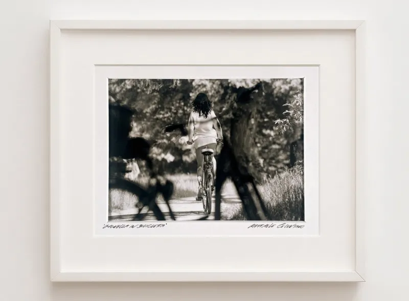 Clearance Pamono Raffaele Celentano, Monella on a Bicycle, Fine Art Photograph