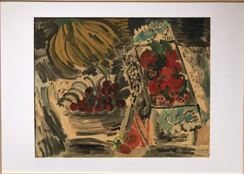 Sale Pamono Raoul Dufy, Still Life with Fruits, Lithograph