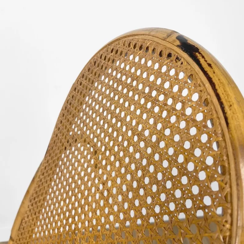 Pamono Rattan and Cane Rocking Chair, 1970s