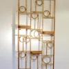 Clearance Pamono Rattan and Wood Screen