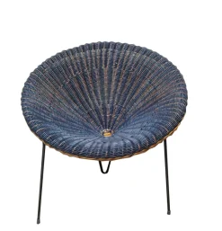 Pamono Rattan Armchairs and Coffee Table by Roberto Mango, Italy 1960s, Set of 3><noscript><img width=