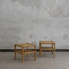 Pamono Rattan Bedside Tables by Dal Vera, 1970s, Set of 2> Nightstands