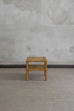 Pamono Rattan Bedside Tables by Dal Vera, 1970s, Set of 2> Nightstands