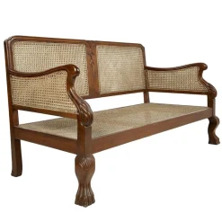 Pamono Rattan Bench & Armchairs, Set of 3> Garden Seating