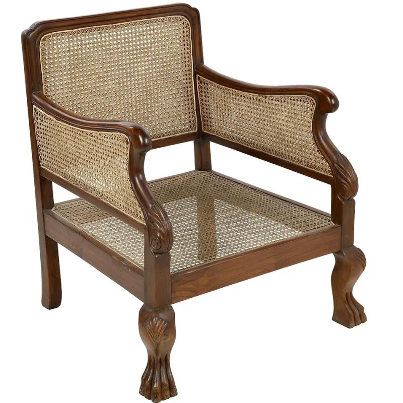 Pamono Rattan Bench & Armchairs, Set of 3> Garden Seating