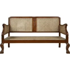 Pamono Rattan Bench & Armchairs, Set of 3><noscript><img width=