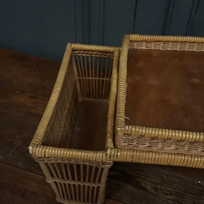 New Pamono Rattan Breakfast Tray, 1960s