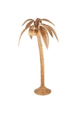 Outlet Pamono Rattan Coconut Floor Lamp, 1990s