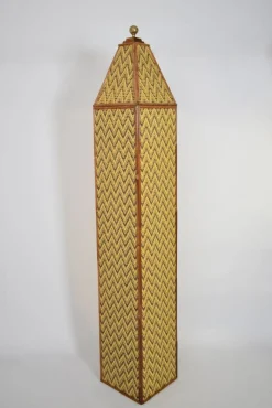 Pamono Rattan Columns, 1970s, Set of 2> Pedestals And Columns