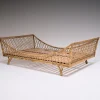 Pamono Rattan Daybed in the style of Jean Royère, 1970s> Daybeds & Chaises Lounges