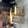Pamono Rattan Dressing Table & Stool, 1960s, Set of 2> Dressing Tables