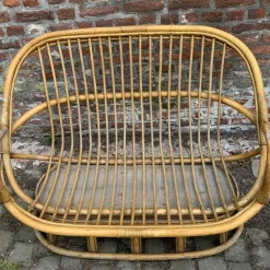 Pamono Rattan Garden Furniture, 1960s, Set of 4><noscript><img width=