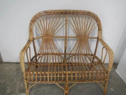 Pamono Rattan Garden Seating, 1970s, Set of 4><noscript><img width=