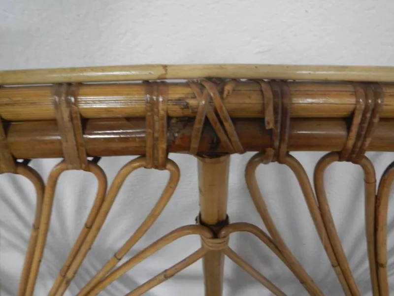 Pamono Rattan Garden Seating, 1970s, Set of 4> Garden Seating