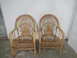 Pamono Rattan Garden Seating, 1970s, Set of 4><noscript><img width=