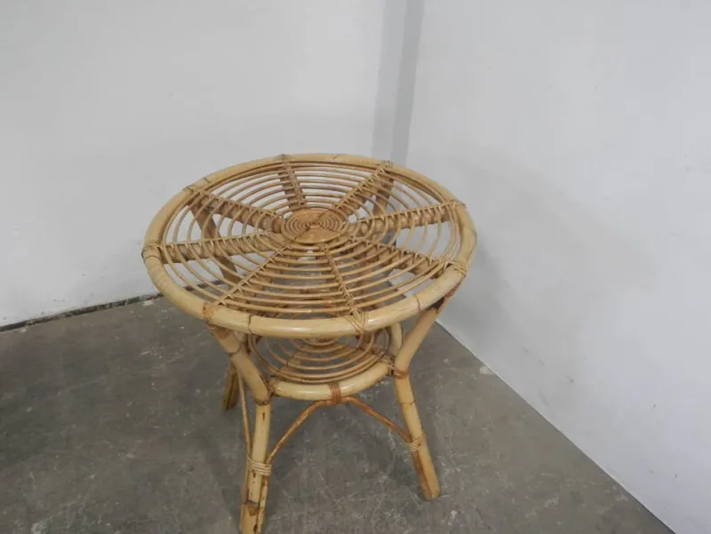 Pamono Rattan Garden Seating, 1970s, Set of 4> Garden Seating