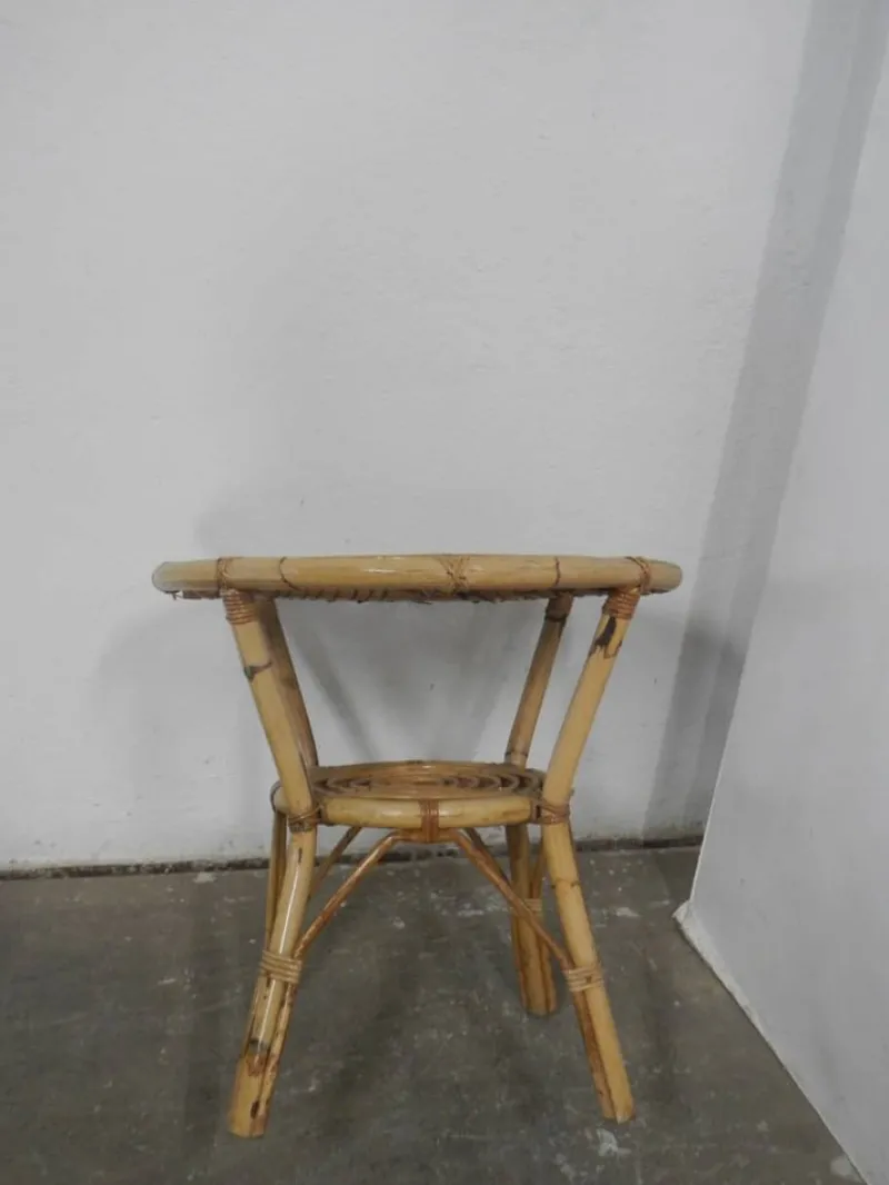 Pamono Rattan Garden Seating, 1970s, Set of 4> Garden Seating