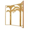 Pamono Rattan 3-Panel Folding Screen with Mirrors> Room Dividers & Screens