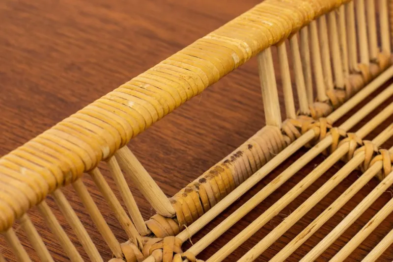 Pamono Rattan Tray by Artek, 1960s> Trays