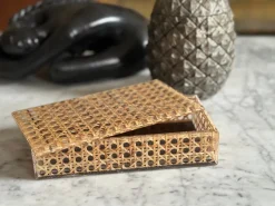 Sale Pamono Rattan-Effect Acrylic Box, 1970s