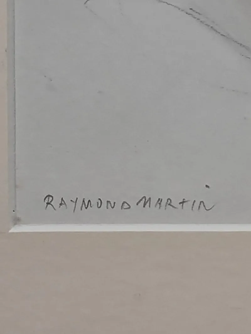 Clearance Pamono Raymond Martin after Rodin, Reclining Female Nude, 1960s, Pencil & Watercolor on Paper