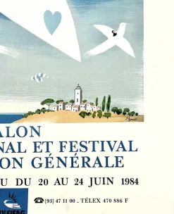 Outlet Pamono Raymond Peynet, Air Show and Festival, 1984, Poster