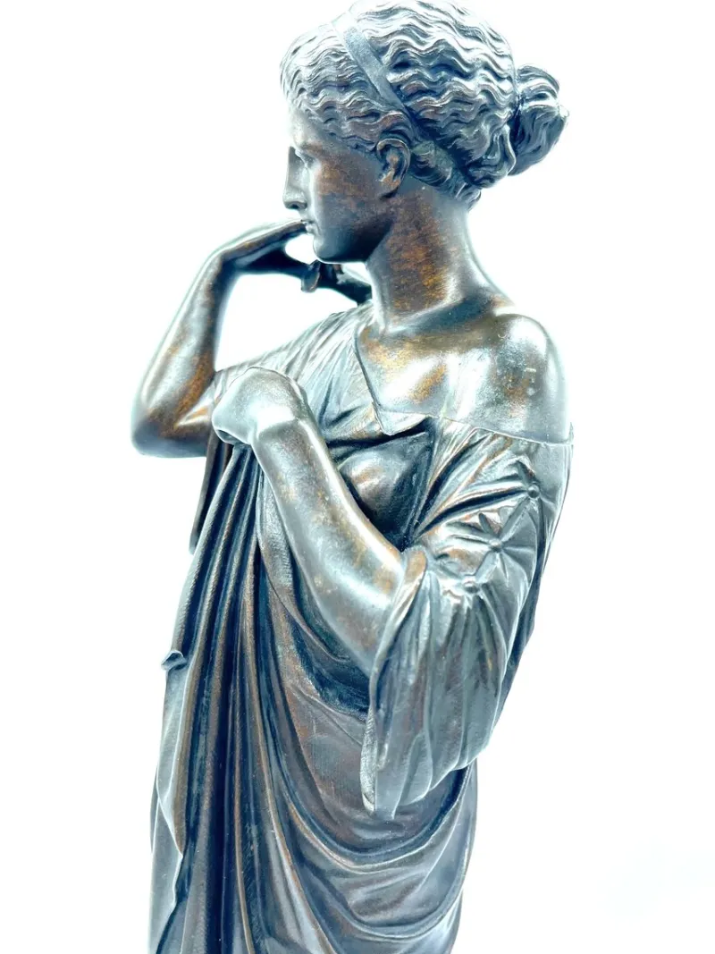 Outlet Pamono Réduction Sauvage, The Goddess Diana or Artemis, 19th Century, Large Black Patinated Bronze