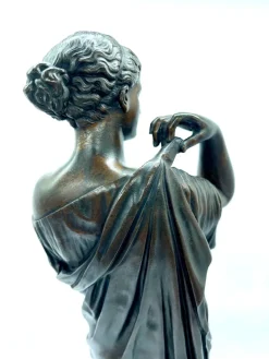 Outlet Pamono Réduction Sauvage, The Goddess Diana or Artemis, 19th Century, Large Black Patinated Bronze